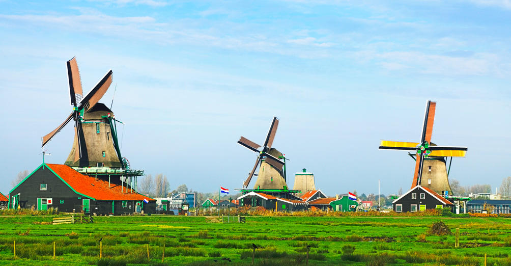 Cối xay gió Windmills ở làng Zaanse Schans - Dat tour du llich online